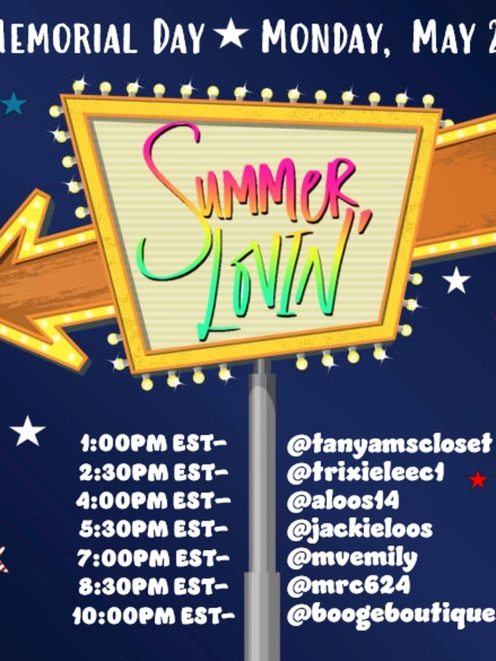 Michelle’s live flyer. Like to be notified when I go live. - Picture 3 of 13